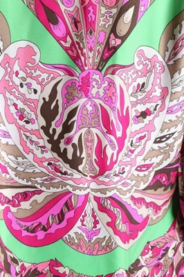 Lot 18 - Two Pucci printed silk blouses, late 1960s,...