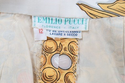 Lot 19 - A Pucci printed silk blouse and matching...
