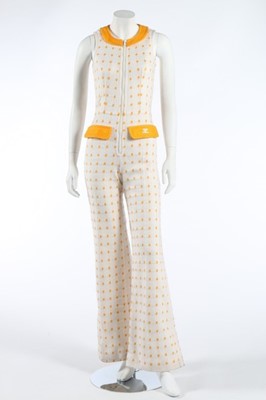 Lot 20 - A Courreges Hyperbole knitted jump-suit, mid...