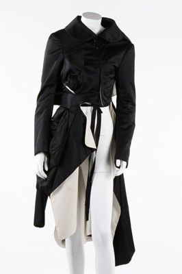 Lot 359 - A Comme des Garcons shot blue-black satin...