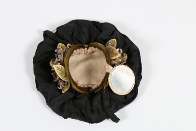 Lot 251 - Two fine moulded celluloid mounted evening...