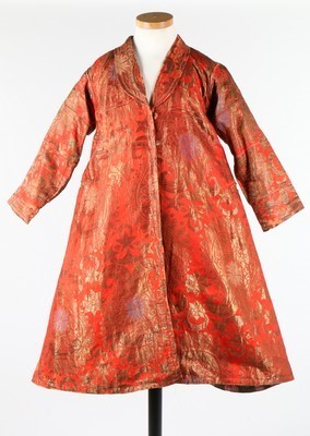 Lot 458 - A woman's coat of Russian brocade, Bukharan,...