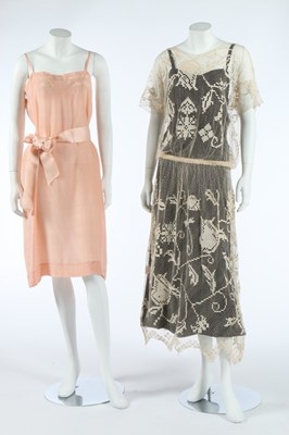 Lot 36 - A printed chiffon evening gown, mid 1930s, the...