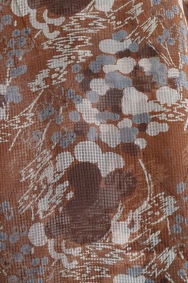 Lot 36 - A printed chiffon evening gown, mid 1930s, the...