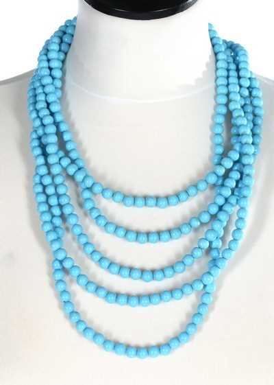 Lot 118 - A Coppola e Toppo (1946-1986) turquoise bead...