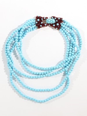 Lot 118 - A Coppola e Toppo (1946-1986) turquoise bead...