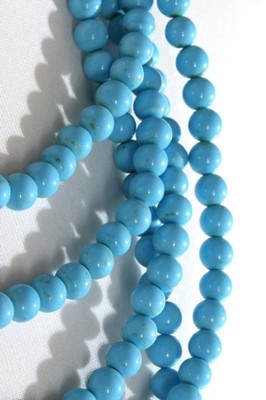 Lot 118 - A Coppola e Toppo (1946-1986) turquoise bead...