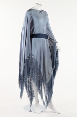 Lot 266 - A blue wool burnouse cape, Ottoman, circa 1910-...