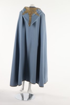 Lot 266 - A blue wool burnouse cape, Ottoman, circa 1910-...