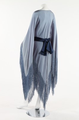 Lot 266 - A blue wool burnouse cape, Ottoman, circa 1910-...
