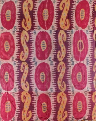 Lot 322 - Three ikat wall hangings/panels, Uzbek, circa...