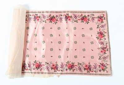 Lot 255 - A bolt of Persian-inspired brocaded floral...