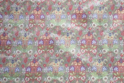 Lot 255 - A bolt of Persian-inspired brocaded floral...