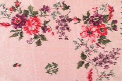 Lot 255 - A bolt of Persian-inspired brocaded floral...