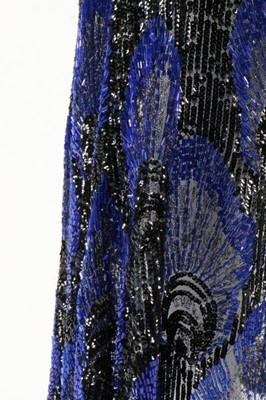 Lot 13 - A sequined tulle flapper dress, early 1920s,...