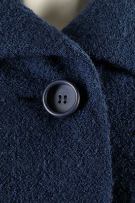 Lot 2 - A Givenchy couture blue boucle wool suit,...