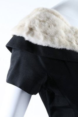 Lot 3 - A Maggy Rouff couture cut velvet jacket, late...