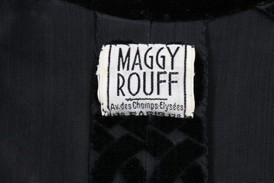 Lot 3 - A Maggy Rouff couture cut velvet jacket, late...