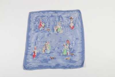 Lot 7 - A Zika Ascher printed silk headscarf 'Cries of...