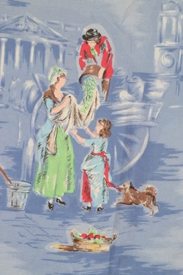 Lot 7 - A Zika Ascher printed silk headscarf 'Cries of...