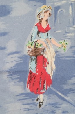 Lot 7 - A Zika Ascher printed silk headscarf 'Cries of...