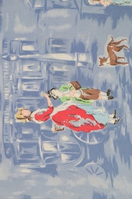Lot 7 - A Zika Ascher printed silk headscarf 'Cries of...