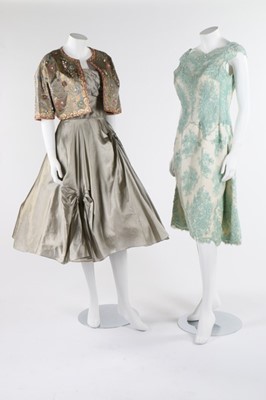 Lot 90 - A group of evening dresses, 1950s-60s, six...