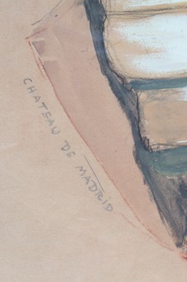 Lot 22 - Jean Gabriel Domergue design for a fan leaf,...