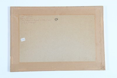 Lot 22 - Jean Gabriel Domergue design for a fan leaf,...