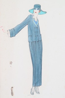 Lot 23 - Lucile studio fashion sketches, circa 1916-19,...