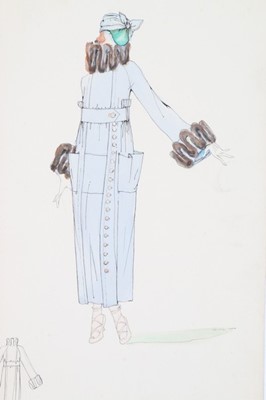 Lot 23 - Lucile studio fashion sketches, circa 1916-19,...