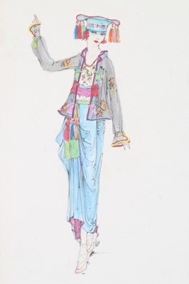 Lot 24 - Lucile fashion sketches, circa 1916,...