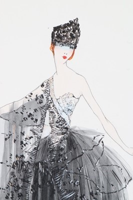 Lot 24 - Lucile fashion sketches, circa 1916,...