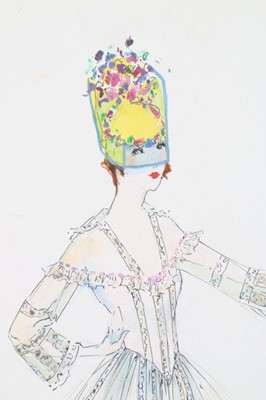 Lot 24 - Lucile fashion sketches, circa 1916,...
