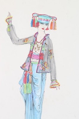 Lot 24 - Lucile fashion sketches, circa 1916,...
