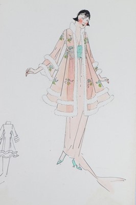 Lot 25 - Lucile studio fashion sketches, circa 1915-20,...