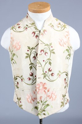 Lot 209 - Gentlemen's waistcoats, comprising: ivory silk...