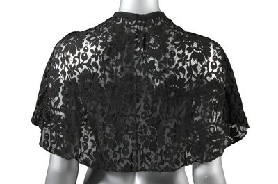 Lot 40 - Four black evening gowns, 1930s, of brocaded...