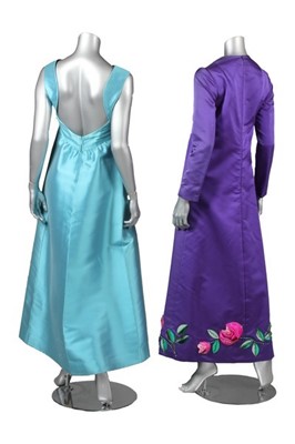 Lot 49 - An Illum couture Givenchy inspired turquoise...