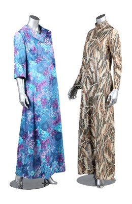 Lot 54 - A colourful group of evening dresses, late 60s-...
