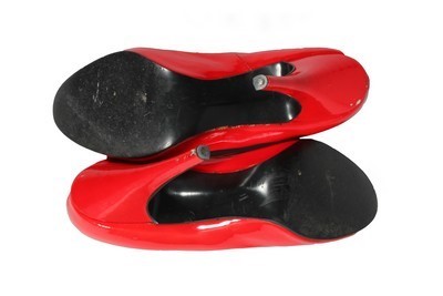 Lot 47 - A pair of Westwood/McLaren red patent 'SEX'...