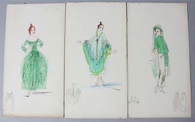 Lot 70 - Lucile studio fashion sketches, circa 1916,...