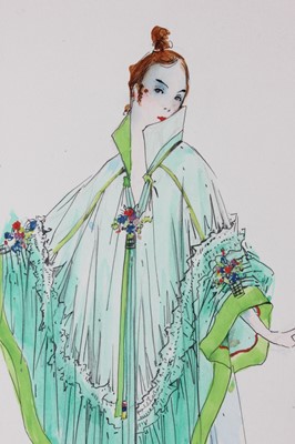 Lot 70 - Lucile studio fashion sketches, circa 1916,...