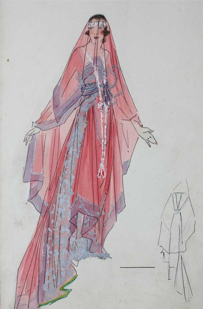 Lot 71 - Lucile studio fashion sketches, circa 1915-20,...