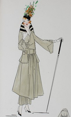 Lot 71 - Lucile studio fashion sketches, circa 1915-20,...