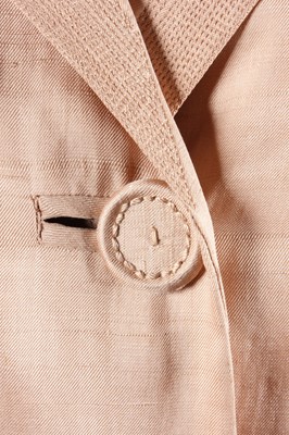 Lot 81 - A Maggy Rouff couture old-rose shantung silk...