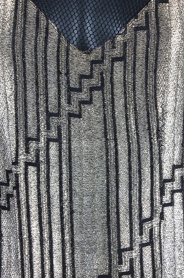 Lot 82 - A gold lamé cocktail dress, late 1920s-early...