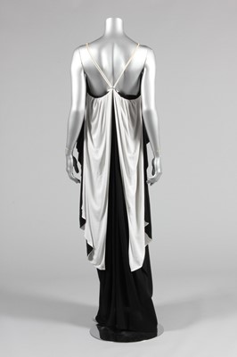 Lot 85 - A Yuki draped black and white jersey dress,...