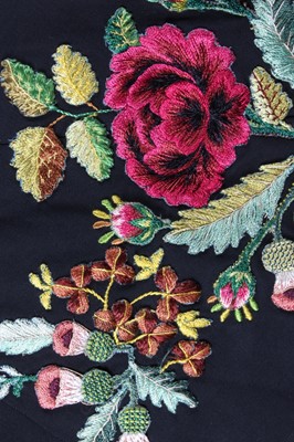 Lot 239 - An early Debenham & Freebody embroidered wool...