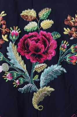 Lot 239 - An early Debenham & Freebody embroidered wool...